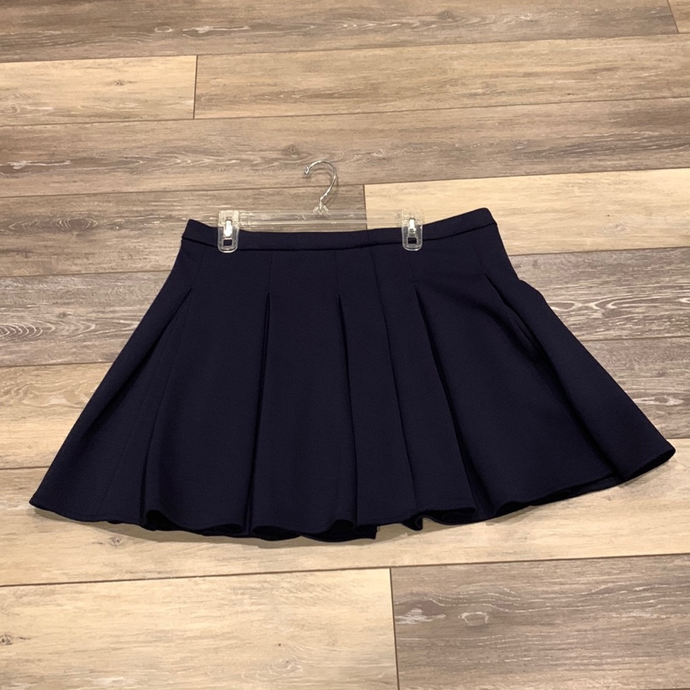 TT: Merona Navy Pleated Skater Skirt - Picture 8 of 15
